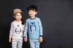 Scandi Penguin & Owl Long Sleeve Pajama (Blue/Pink)