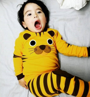 Tie Tiger Long Sleeve Pajama - Go PJ Party