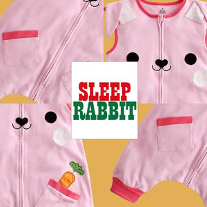 Rabbit Cotton Sleepsack - Go PJ Party