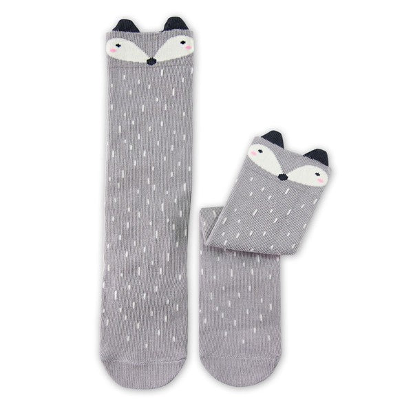 Raccoon Knee Socks (Brown/Grey) - Go PJ Party