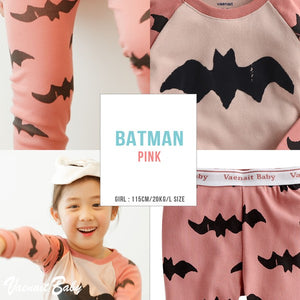 Bat Pink Long Sleeve Pajama - Go PJ Party