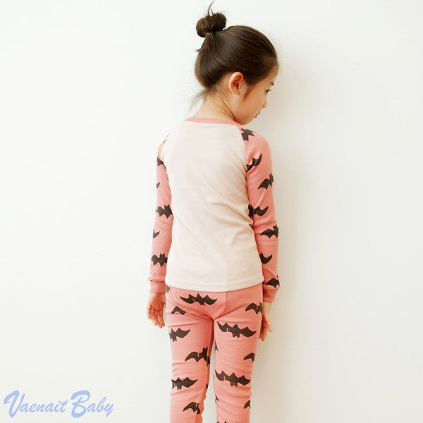 Bat Pink Long Sleeve Pajama - Go PJ Party