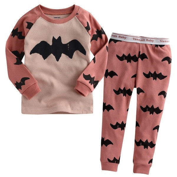 Bat Pink Long Sleeve Pajama - Go PJ Party