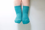 RunRun Blue Ribbed Socks - Go PJ Party