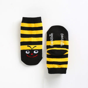 Bee & Ladybug Ankle Socks (Yellow/Red) - Go PJ Party