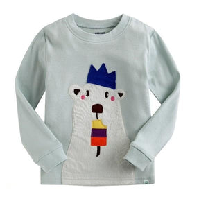 Crown Bear Long Sleeve Pajama