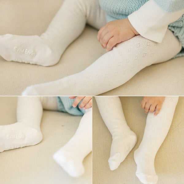 Creamy Tights (Charcoal/Cream/Peach) - Go PJ Party