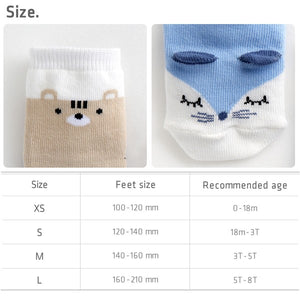 Sleepy Cat Baby Socks (Blue/Pink) - Go PJ Party