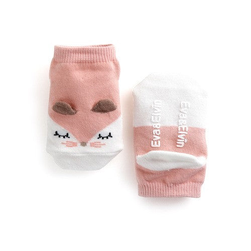 Sleepy Cat Baby Socks (Blue/Pink) - Go PJ Party