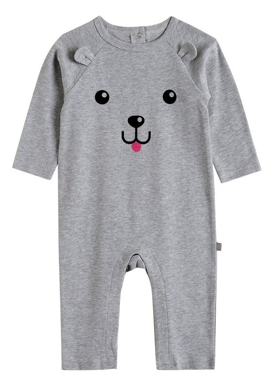 Grey Dog Baby One-piece - Go PJ Party