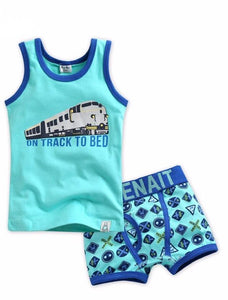 Train Tour Undershirts & Boxers Set - Go PJ Party