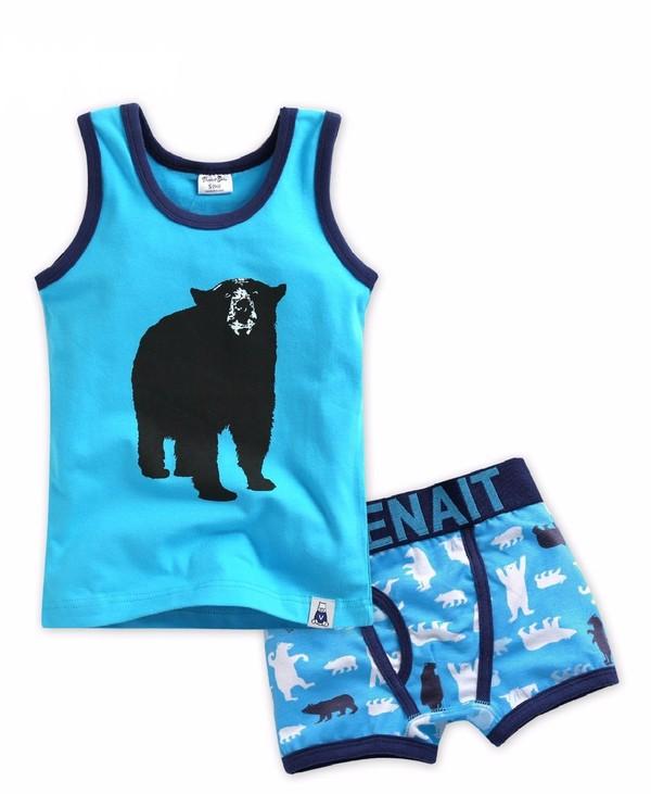 Dancing Bear Undershirts & Boxers Set - Go PJ Party