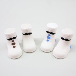 Mustache Baby Socks Gift Box - Go PJ Party