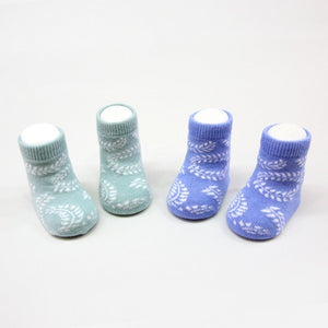 Fern Leaf Baby Socks Gift Box - Go PJ Party