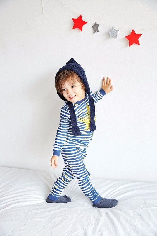 Bling Blue Long Sleeve Pajama