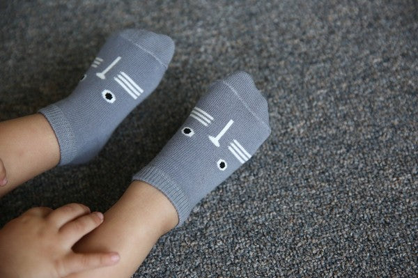 Monster Ankle Socks (Brown/Grey/Black) - Go PJ Party