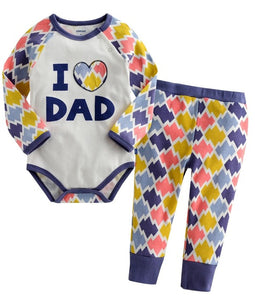 "I love dad" Bodysuit & Pants Set - Go PJ Party
