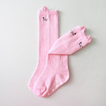 Nero Knee Socks (Navy/Ivory/Pink) - Go PJ Party