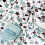 Rain Cloud Mint Soft Microfibre Blanket Sleeper - Go PJ Party