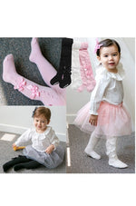 Shirring Ribbon Pink Tights - Go PJ Party