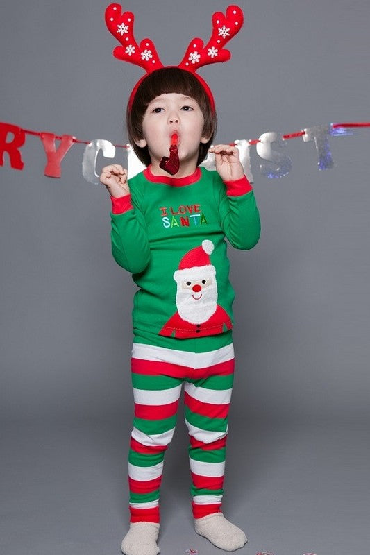I Love Santa Long Sleeve Pajama - Go PJ Party