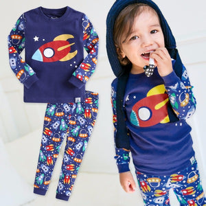 Little Rocket Long Sleeve Pajamas - Go PJ Party