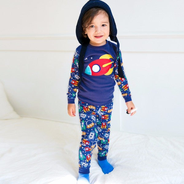 Little Rocket Long Sleeve Pajamas - Go PJ Party