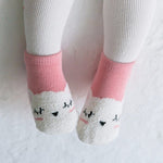 Sheep Cozy Ankle Socks (Mint/Pink) - Go PJ Party