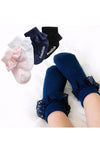 Classic Frill Ankle Socks (Black/Navy/White/Pink) - Go PJ Party