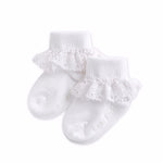 Classic Frill Ankle Socks (Black/Navy/White/Pink) - Go PJ Party