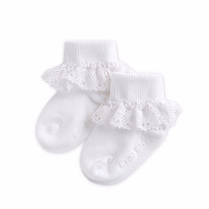 Classic Frill Ankle Socks (Black/Navy/White/Pink) - Go PJ Party