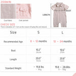 Macaron Baby Romper (Pink/Sky/Beige) - Go PJ Party