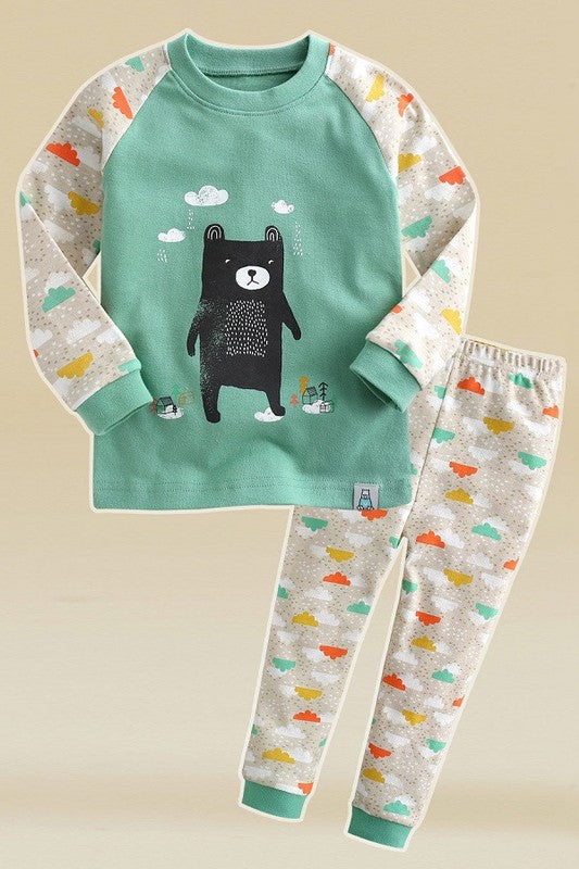 Bear Friend Long Sleeve Pajama - Go PJ Party