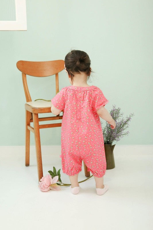 Pink Bloom Baby Bodysuit - Go PJ Party