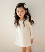 Girls Ivory Shift Tshirt Dress - Go PJ Party