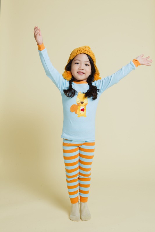 Mini Squirrel Long Sleeve Pajama - Go PJ Party