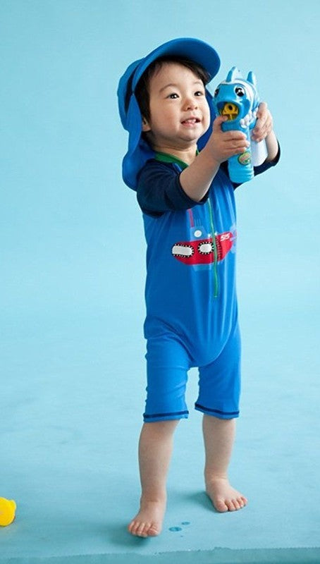 Submarine Baby 3/4 Sleeve Swimsuit - Go PJ Party