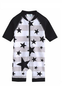 Stars and Stripes Baby 3/4 Sleeve Swimsuit - Go PJ Party