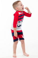 Pirate Captain 3/4 Sleeve Swimsuit Set - Go PJ Party