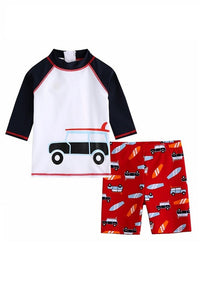 Camping Day 3/4 Sleeve Swimsuit Set - Go PJ Party