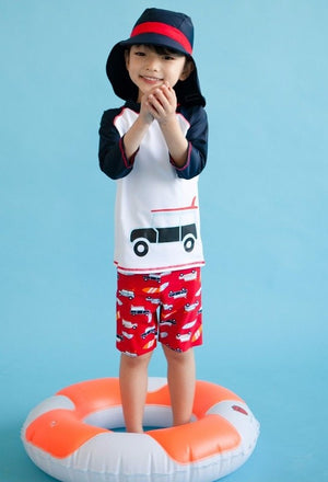 Camping Day 3/4 Sleeve Swimsuit Set - Go PJ Party