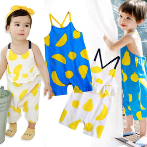 Fruits Sleeveless Baby Romper - Go PJ Party