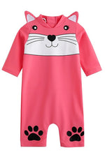 Swimming Kitty Baby 3/4 Sleeve Swimsuit - Go PJ Party