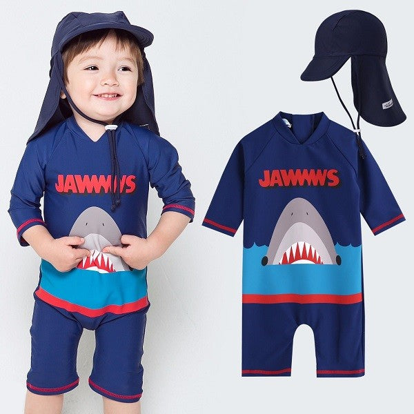 Jaws King Baby 3/4 Sleeve Swimsuit - Go PJ Party