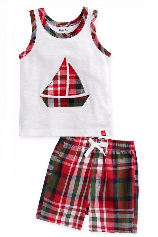 Boat Red Sleeveless Outfits - Go PJ Party