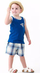Airplane Blue Sleeveless Outfits - Go PJ Party