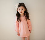 Girls Pink Shift Tshirt Dress - Go PJ Party