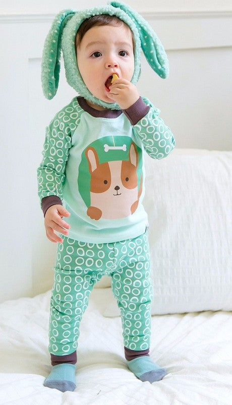 Mint Dali Long Sleeve Pajama - Go PJ Party