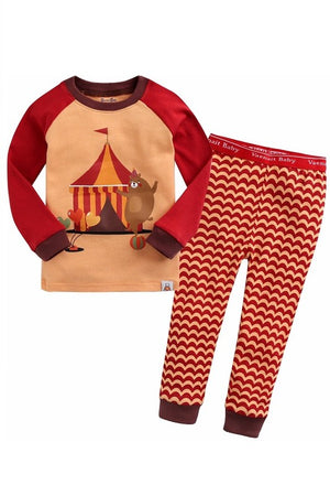 Circus Circus Long Sleeve Pajama - Go PJ Party