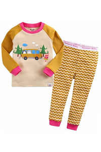 Joy Trip Long Sleeve Pajamas - Go PJ Party